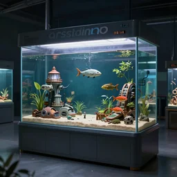 scifi aquarium, highly detailed, matte painting, concept art, trending on arstation, arstationHD, artstationHQ, 4k, 8k