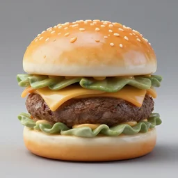Marble sculpture of burger