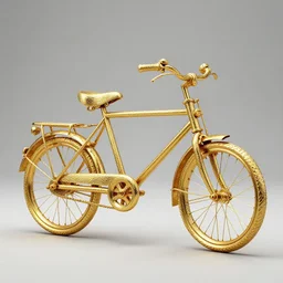 a bike made of gold