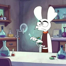 cartoonish lab similar to dexter's laboratory
