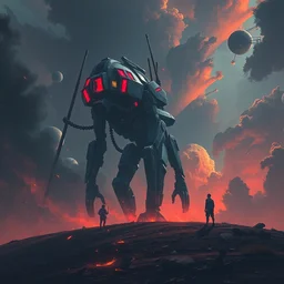 🤖🐷, surreal, artstation, digital art