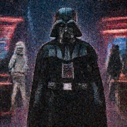 film still of Darth Vader goes to a night club in the new Star Wars movie, 4k