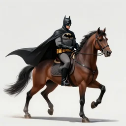 batman riding horse