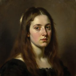 unnerving realistic oil painting portrait of laura fraser by francisco de goya, realistic, dramatic backlighting