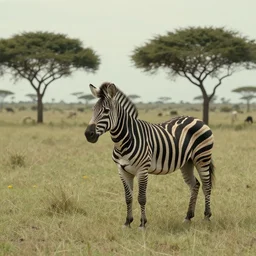 a still from a wes anderson movie about a zebra