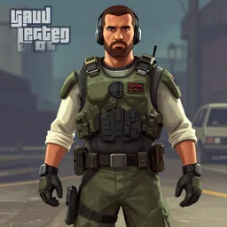 Master Chief GTA art