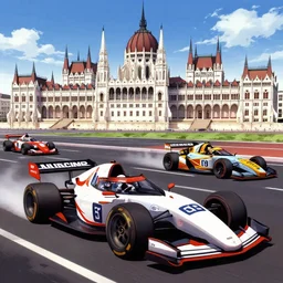 initial d set in budapest, anime art,