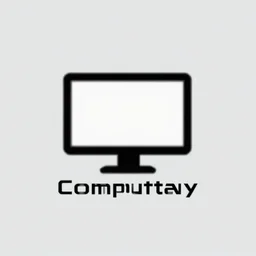 logo for a computer company, minimamist