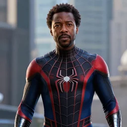 Donald Glover as Miles Morales, still from Spider-Man No Way Home, detailed, 4k