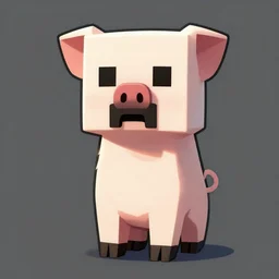digital illustration of a creeper pig , deviantArt, artstation, artstation hq, hd, 4k resolution