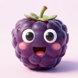 a berry with a face