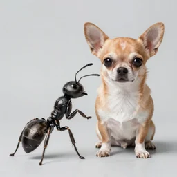 photo of a hybrid between an ant and a chihuahua