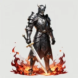 the dragonslayer dark knight of the lava with a white sword of bone character fantasy art concept sci - fi, cinematic photograph vividly detailed by greg rutkowsky, by alphonse mucha, by android jones, by h. r. giger, by max chroma, by peter moorbacher