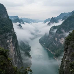 between the clouds of the white emperor, a thousand miles of jiangling returned in one day. the apes on both sides of the strait could not stop crying, and the light boat had already passed through the ten thousand heavy mountains