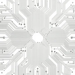 hyper technologic texture with intricate circuit, seamless, displacement map