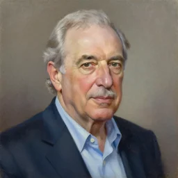 oil painted portrait of Miguel Díaz-Canel
