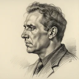 a realistic yet scraggly portrait sketch of the side profile of a stern and sophisticated jon arbuckle in real life, trending on artstation, intricate details, in the style of frank auerbach, in the style of sergio aragones, in the style of martin ansin, in the style of david aja, in the style of mattias adolfsson
