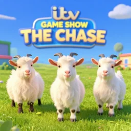itv game show the chase but with goats