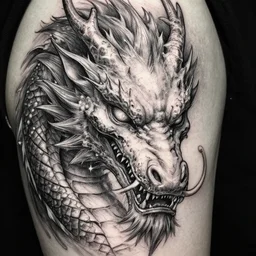 highly detailed picture of great dragon, sketch tattoo, edge of the universe, perfectly face, highly detailed, masterpiece, trending on artstation, golden ratio, cinematic romantic magical, perfect intricate highly detailed painting by vonnart, digital art