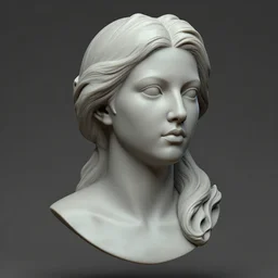 zbrush female sculpt in the style of sebastian bakala