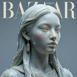 sculpture made of water, portrait, female, future, shaman, harper's bazaar, vogue, magazine, insanely detailed and intricate, concept art, close up, wet, ornate, luxury, elite, elegant, trending on artstation, by ruan jia, by Kenneth Willardt, by ross tran, by WLOP, by Andrei Riabovitchev,