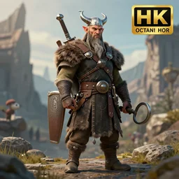 dieselpunk viking, highly detailed, 4k, HDR, award-winning, octane render, artstation