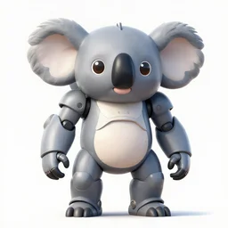a large anthropomorphic koala shaped mecha by paul lehr and moebius