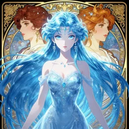 symmetry!!!!!! beautiful anime ice witch close portrait, wearing simple clothes, ultra detailed, elegant, intricate, pixar, anime, dynamic lighting, digital art, digital painting, artstation, wlop, sharp focus, illustration, art by artgerm and greg rutkowski and alphonse mucha, 8 k
