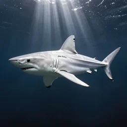 completely white shark, john berkey