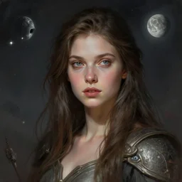 Lunar Goddess, D&D, fantasy, portrait, highly detailed, digital painting, trending on artstation, concept art, sharp focus, illustration, art by artgerm and greg rutkowski and magali villeneuve