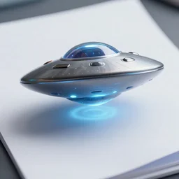 realistic photo of a scientific document photograph of a glowing space ufo in a grey sky 1 9 9 0, life magazine photo, natural colors, museum collection, kodak