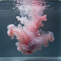 the paint spreads out like silk in water, look from inside, dream, unreal 5, trending on artstation