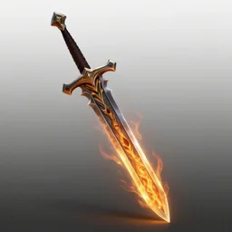 3 d software, world of warcraft 3 d assets : the sword of fire, unreal engine, fantasy, close shot