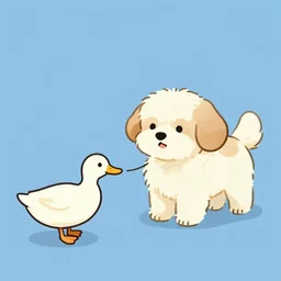 my dog took my duck for a walk.