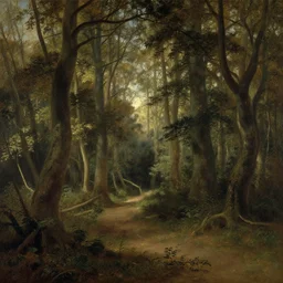 woodland scene by george stubbs