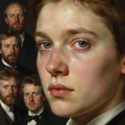 black mirror, long shot, face detail by theodore ralli and nasreddine dinet and anders zorn and nikolay makovsky and edwin longsden long,, painting by sargent and leyendecker and greg hildebrandt, high detail 8 k