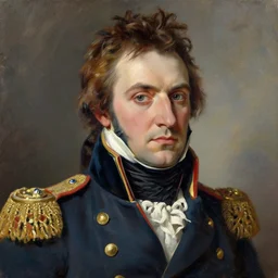 a hyperrealistic potrait of napoleon bonaparte, he is staring, highly detailed, thick brush strokes, see able paint layers.
