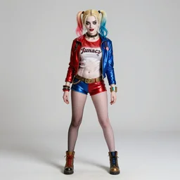elle fanning as harley quinn lumen of lunacy, extremely detailed, sharp focus, wide view, full body shot, smooth, digital illustration, by james jean, by rossdraws, frank franzzeta, mcbess, sakimichan, brosmin, danton fadeev, steve simpson