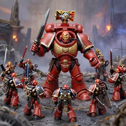 epic warhammer 40,000 battle, epic painting