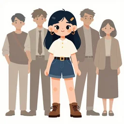a cute fantasy fashionable cartoon girl, clean cel shaded vector art. shutterstock. behance hd by lois van baarle, artgerm, helen huang, by makoto shinkai and ilya kuvshinov, rossdraws, illustration,