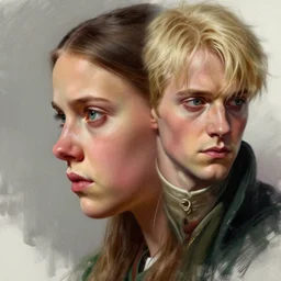greta thunberg merged voldemort!! nostril slits! digital painting, extremely detailed, 4 k, intricate, brush strokes, mark arian, artgerm, bastien lecouffe - deharme