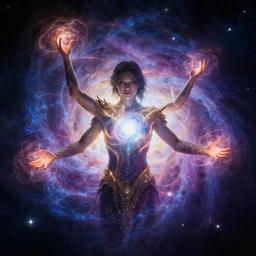 transcendent being harnessing the power of the cosmos