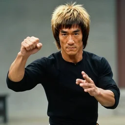 epic beautiful young bruce lee performance in 1 9 9 5 spikey hair blonde cute hd portrait leica zeiss trending