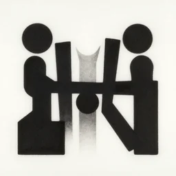 a symbol representing unity, minimal, wim crouwel