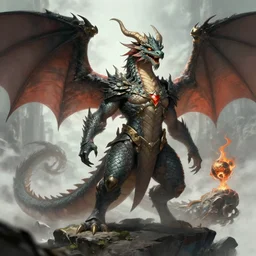 god of dragons, trending on artstation