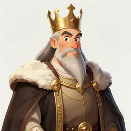 portrait of medieval old king, artstation, cartoon, elegant highly detailed digital painting, concept art, smooth, sharp focus, makoto shinkai, don bluth and michel ocelot, tom whalen, atey ghailan and akihiko yoshida, fadeev