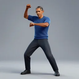 barack obama doing the default dance from fortnite.