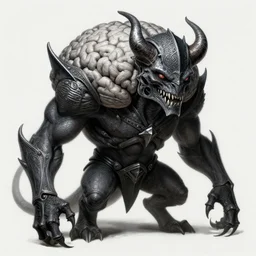 anthropomorphic triangle brain in edgy darkiron pugilist demon, intricate, elegant, highly detailed animal monster, digital painting, artstation, concept art, smooth, sharp focus, illustration, art by artgerm, dwayne barlowe, trending on artstation and greg rutkowski and alphonse mucha, 8 k