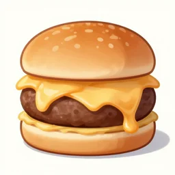 burger made completely out of cheese