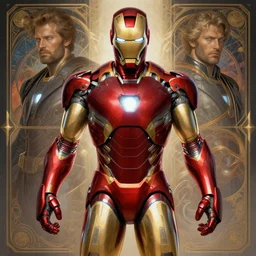 symmetry!! portrait of iron man, sci - fi armour, tech wear, cables, glowing lights!! sci - fi, centered, intricate, elegant, highly detailed, digital painting, artstation, concept art, smooth, sharp focus, illustration, art by artgerm and greg rutkowski and alphonse mucha,